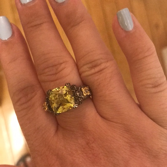 Barbara Bixby Lemon Citrine Ring 18K Gold - Picture 7 of 8